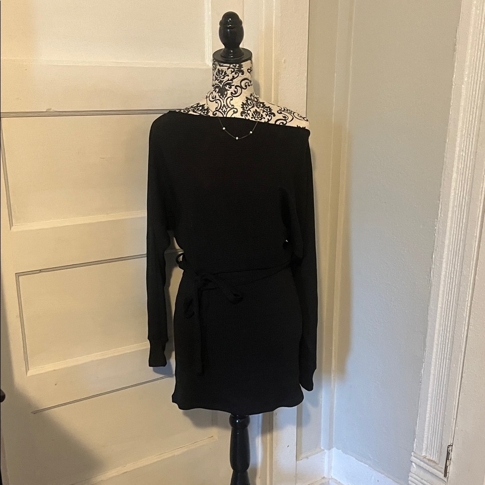 Fashion Nova Black Long Sleeve Dress